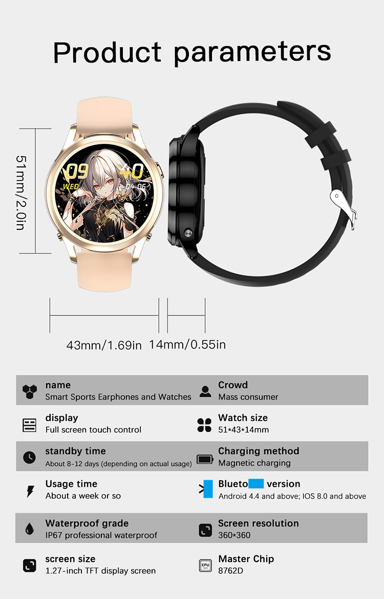 X17mini smart watch ,X17 Mini watch with earbuds ,X17mini Smartwatch with Earbuds ,TWS Smart Watch ,X17 Mini smart watch with earphone ,X17mini earphone smart watch ,smart watch earbuds 2 in 1 ,watch with headphones